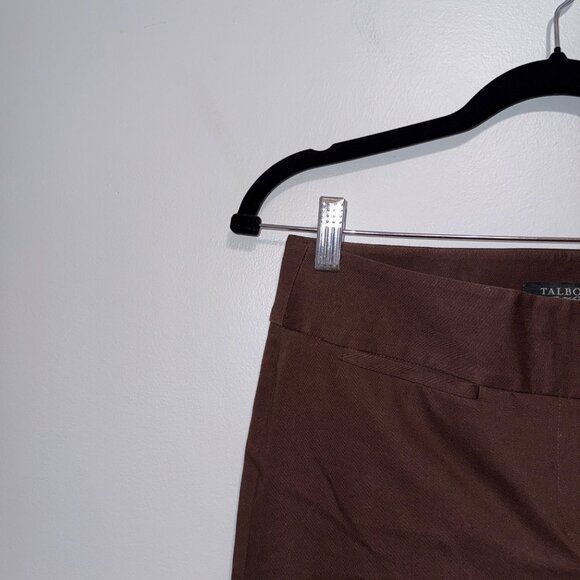 Talbots Brown Petite Dress Pants Signature Fit Womens Office Wear Size 8 P - Picture 3 of 5